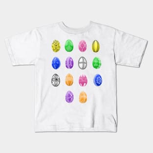 polish easter egg allover print pisanki Kids T-Shirt